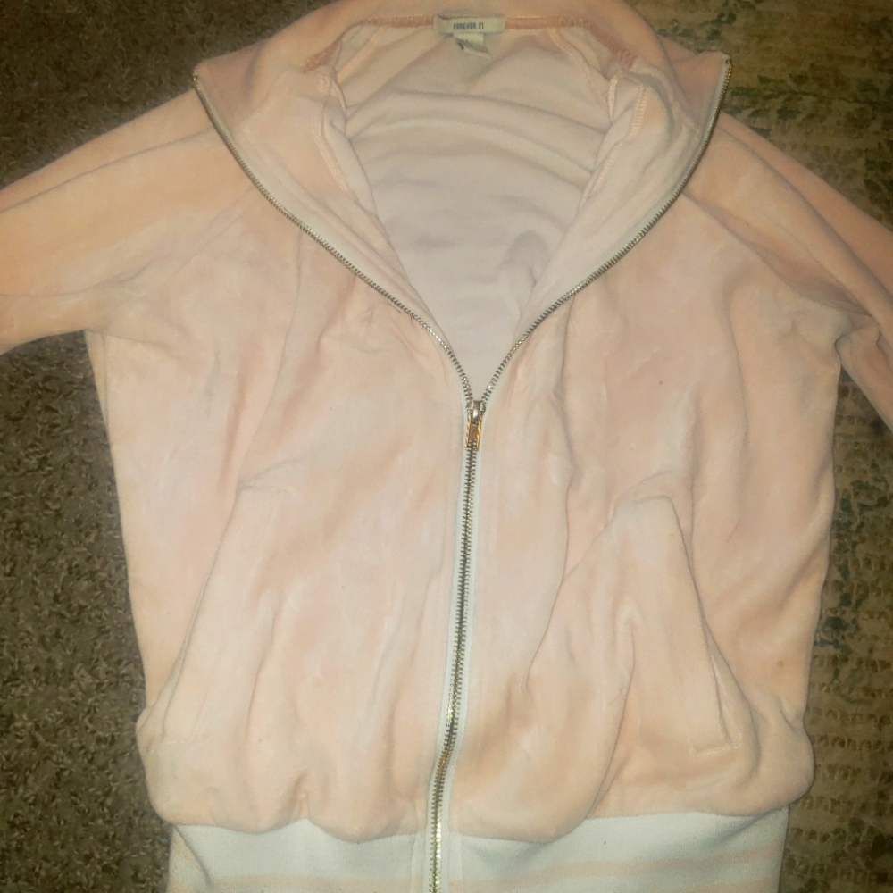 Sued zip up jacket